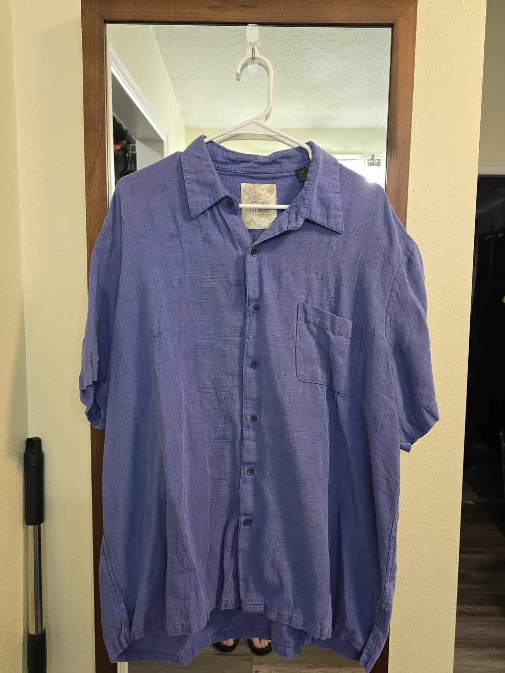 Tasso Elba Men's Short-Sleeve Button-Down Shirt in Periwinkle